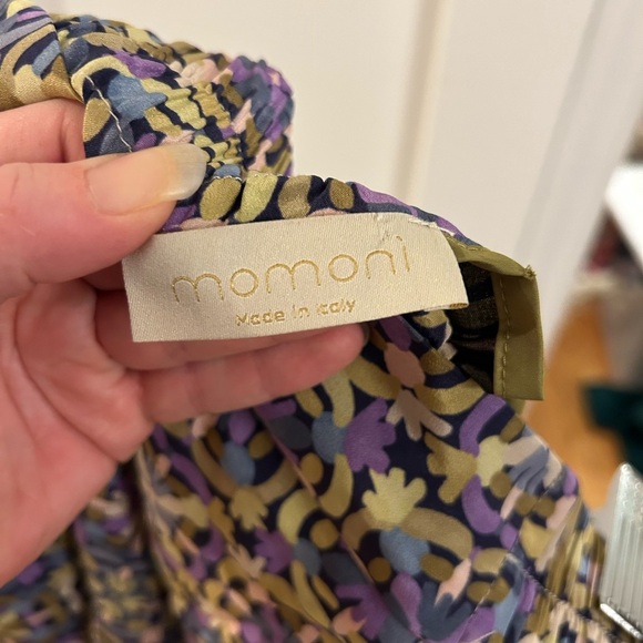 Momoni silk geometric sleeveless blouse pant set - Picture 8 of 9